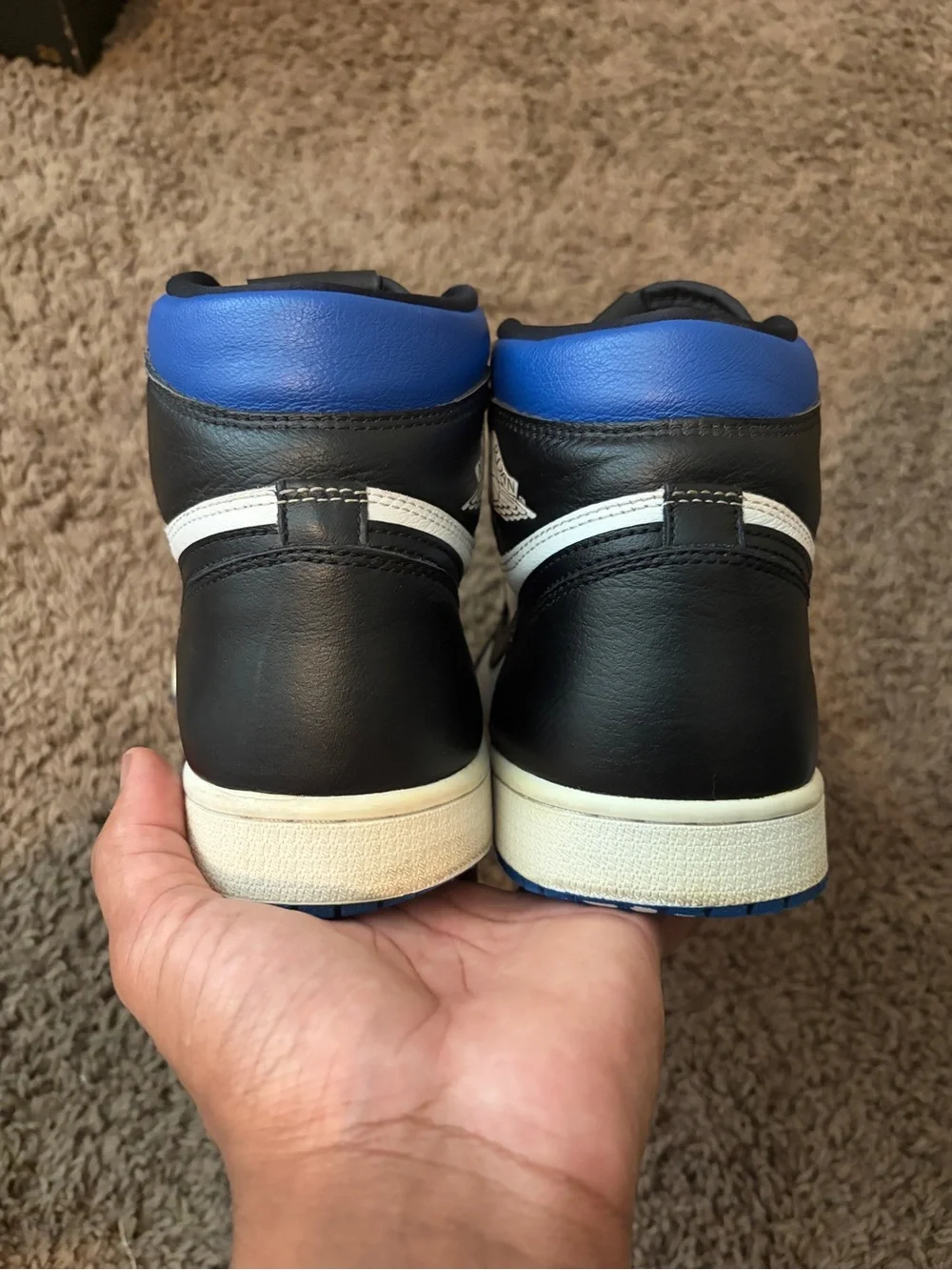 Jordan 1 high royal toe